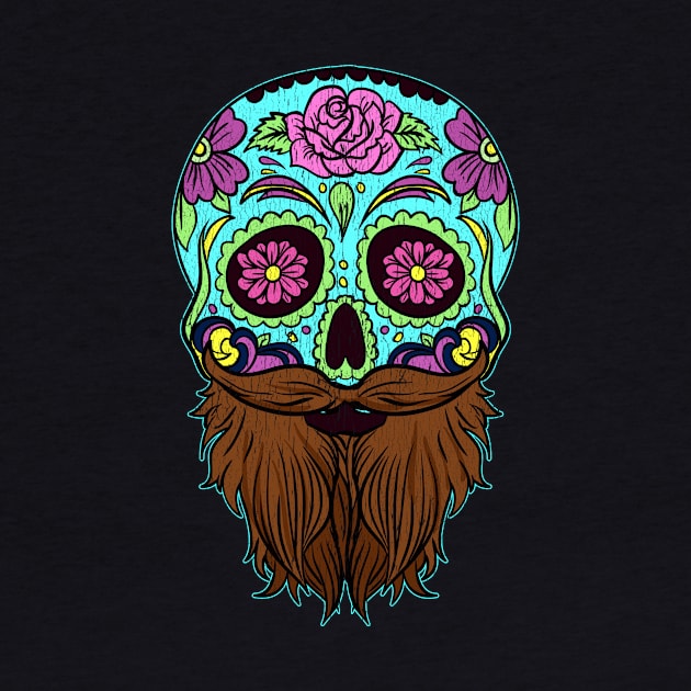 Dios Los Muertos Skull Graphic| Dios De Los Muertos Illustration by GigibeanCreations